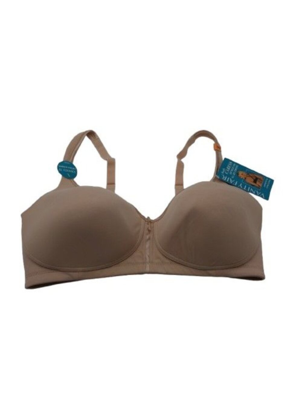 NWT Vanity Fair Lingerie Body Caress Full Coverage Wireless Bra Sz 38DD Damask